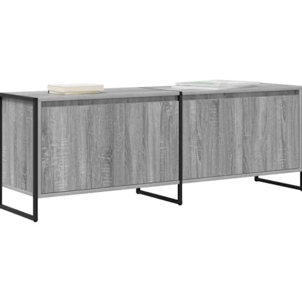vidaXL Tv-Bänkar>TV-skåp Grå Sonoma 140 x 36 x 49,5 cm Konstruerat trä