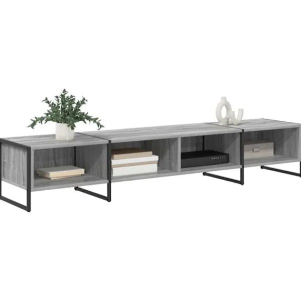 vidaXL Tv-Bänkar>TV-skåp Grå Sonoma 170.5 x 36 x 30.5 cm Konstruerat trä