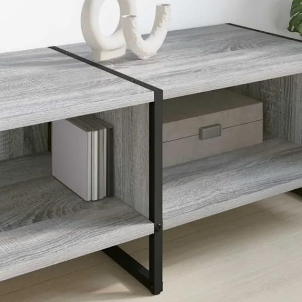 vidaXL Tv-Bänkar>TV-skåp Grå Sonoma 170.5 x 36 x 30.5 cm Konstruerat trä