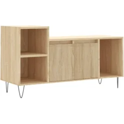 vidaXL Tv-Bänkar>TV-skåp sonoma-ek 100x35x55 cm konstruerat trä