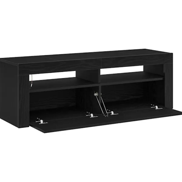 vidaXL Tv-Bänkar>TV-skåp Svart Ek 120 x 35 x 40 cm Konstruerat trä