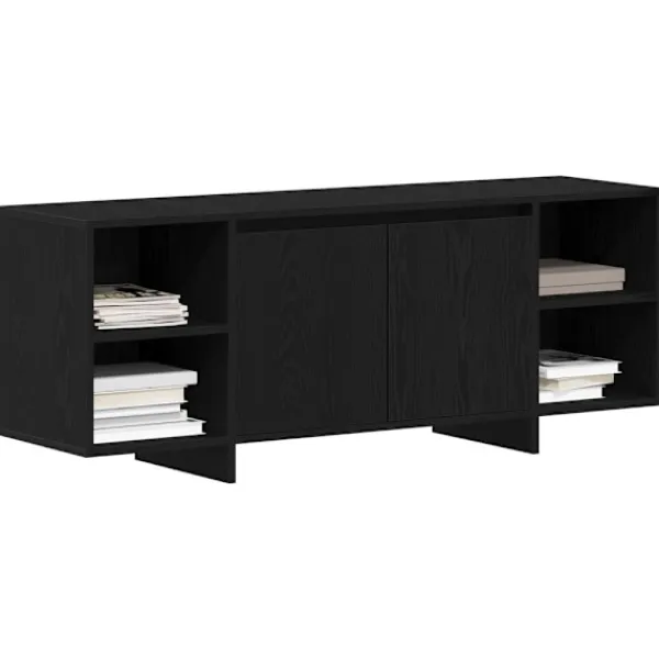 vidaXL Tv-Bänkar>TV-skåp Svart Ek 120 x 30 x 40,5 cm Konstruerat trä