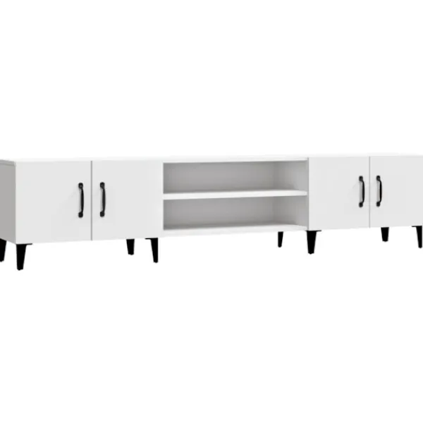 vidaXL Tv-Bänkar>TV-skåp vit 180x31,5x40 cm konstruerat trä