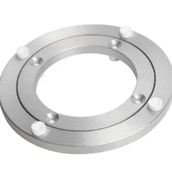 Matbord>Tyst Vridplatta Förbättrad Ljuddämpad Aluminiumlegering Roterande Hårdvara Vridplatta Stabil och Halkfri för Matbord 5 tum