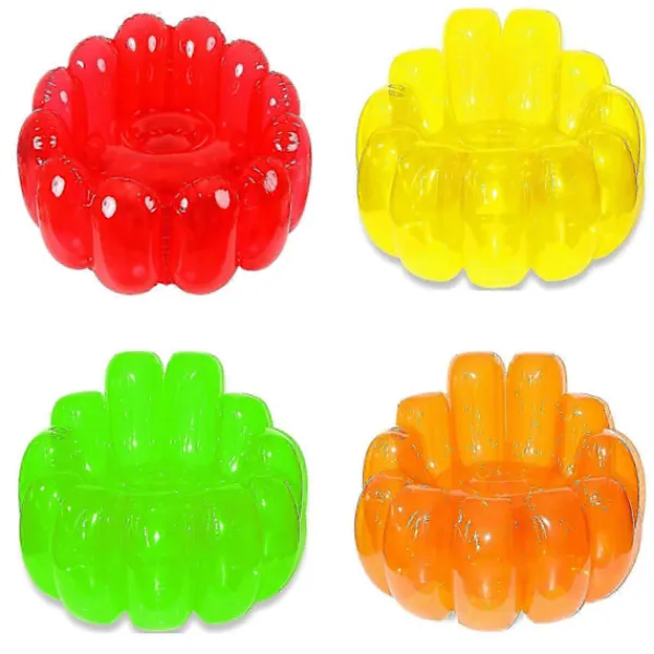 Sittsäckar>Uppblåsbar Jelly-stol - Portabel uppblåsbar soffa för inom- och utomhusbruk, uppblåsbar soffstol, luftsoffa för trädgård & uteplats