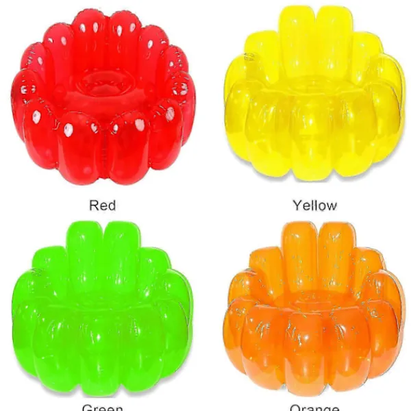 Sittsäckar>Uppblåsbar Jelly-stol - Portabel uppblåsbar soffa för inom- och utomhusbruk, uppblåsbar soffstol, luftsoffa för trädgård & uteplats