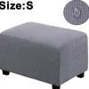Sittpuffar>Uttöjbart puffskydd, lätt att leva, förvaring, förvaring, förvaring, skyddande möbler, flexibel rektangel med elastisk botten