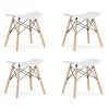 Valora Pallar>CORFU Pall Vit Modern Ergonomisk Design x4