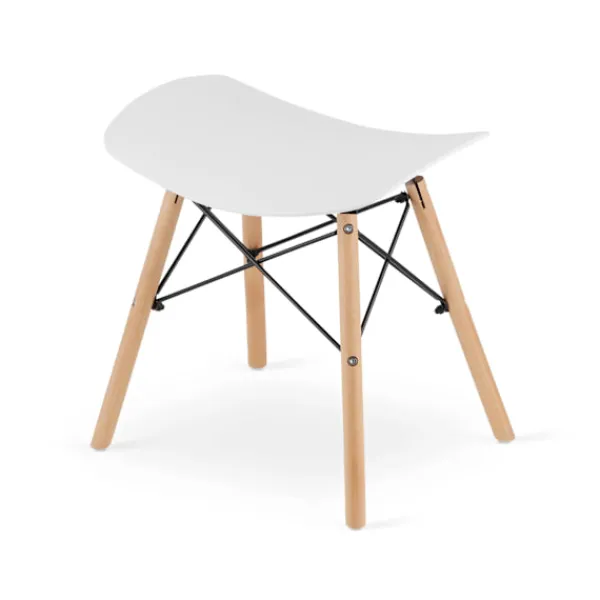 Valora Pallar>CORFU Pall Vit Modern Ergonomisk Design x4