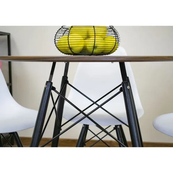 Valora Matbord>KOVA Runt Bord Mörk Ask MDF 80cm
