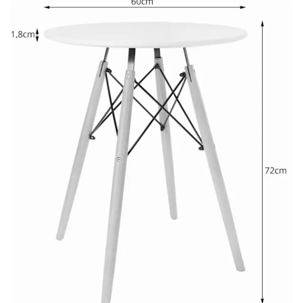 Valora Matgrupper>SET MED RUNDA BORD KOVA 60 Svart + 2 WAKO Stolar Grå x2