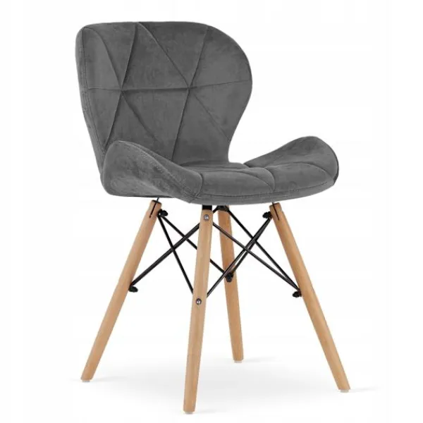 Valora Matgrupper>SET MED RUNDA BORD KOVA 60 Svart + 2 WAKO Stolar Grå x2
