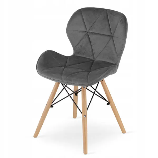 Valora Matgrupper>SET MED RUNDA BORD KOVA 60 Svart + 2 WAKO Stolar Grå x2