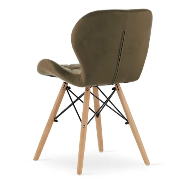 Valora Fåtöljer>WAKO Sammetsfåtölj - Modern Ergonomisk Design, Brun x 2
