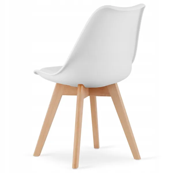Valora Matgrupper>YURO Rektangulärt Bord 120x80 Vitt + 4 RIKX Vita Stolar