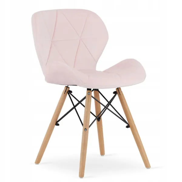 Valora Matgrupper>YURO Rektangulärt Bord 120x80 Vitt + 4 WAKO Rosa Stolar