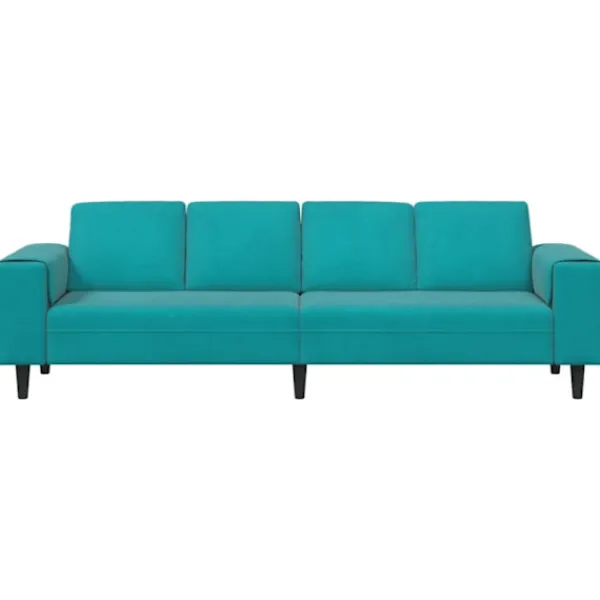 vidaXL Soffor>Vardagsrumsoffa Turkos 250 x 188 x 76 cm