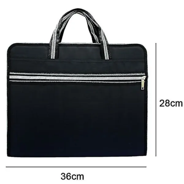 Kontorsmöbler>Vattentät Canvas Förvaringsmapp Bärbar Portfölj Flera Lager Insatsmapp Shape1