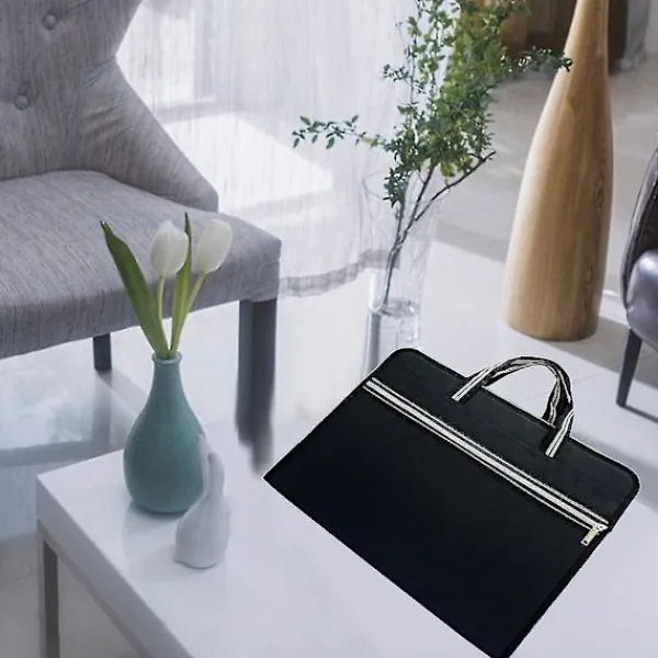 Kontorsmöbler>Vattentät Canvas Förvaringsmapp Bärbar Portfölj Flera Lager Insatsmapp Shape1