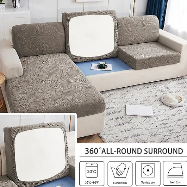 KOOLYou Soffor>Vattentät cover för vardagsrum Stretch jacquard sofföverdrag Billig sofföverdrag Delikat sofföverdrag för hem Hotell C 04