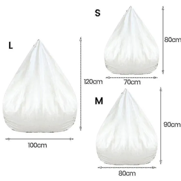 FMYSJ Sittsäckar>Vattentätt Innerfodral för Lazy Bean Bag Soffa, Utan Fyllning - Storlek 100x120 cm (FMY)