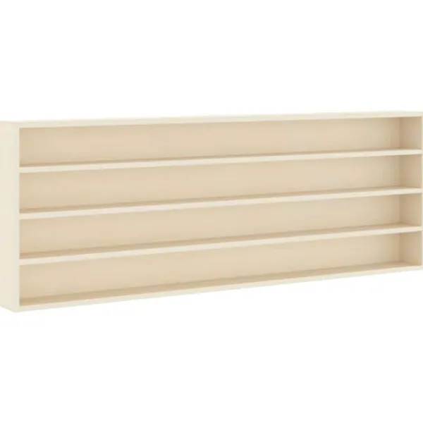 vidaXL Hyllor>Väggdisplay med hylla Beige 100 x 8,5 x 36 cm Konstruerat trä