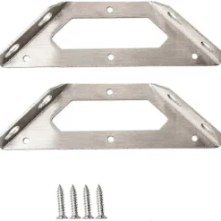 Hyllor>Vägghyllfäste, 2 stycken metallhyllfäste 14,5 cm vägghyllfäste, rostfria väggmonterade hyllfästen med skruvar