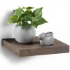 HOMEA Hyllor>Väggmonterad Designhylla "Flytande" 25cm Valnöt