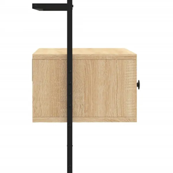 vidaXL Tv-Bänkar>Väggmonterad tv-bänk sonoma-ek 60,5x30x51 cm konstruerat trä