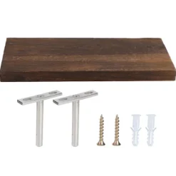 Hyllor>Väggmonterade förvaringshyllor Flytande hylla Trä Förvaringsställ Display Organizer för hemvardagsrum30x14x2cm