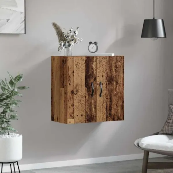 vidaXL Skåp>Väggmonterat skåp Gammalt trä 60 x 31 x 60 cm Konstruerat trä