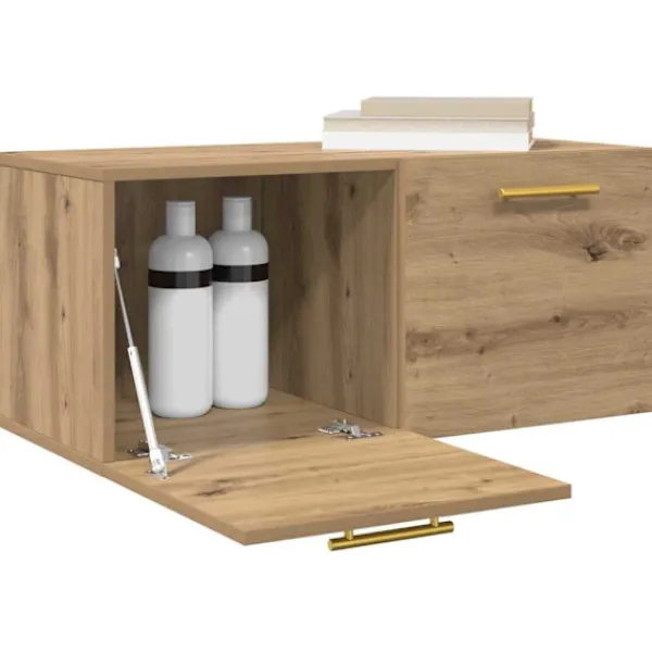 vidaXL Skåp>Väggskåp artisan ek 80 x 36.5 x 35 cm Konstruerat trä
