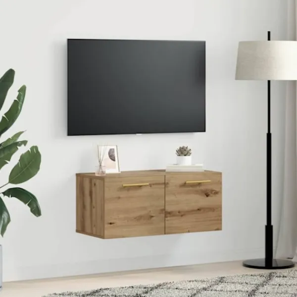 vidaXL Skåp>Väggskåp artisan ek 80 x 36.5 x 35 cm Konstruerat trä