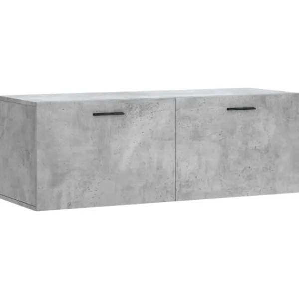 vidaXL Skåp>Väggskåp betonggrå 100x36,5x35 cm konstruerat trä