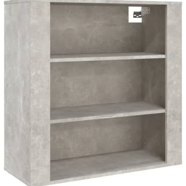 vidaXL Hyllor>Väggskåp betonggrå 80x33x80 cm konstruerat trä