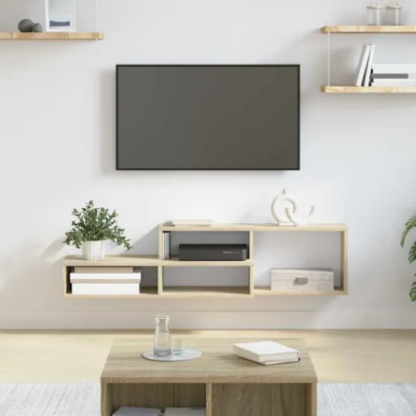 vidaXL Tv-Bänkar>VäggTV-stativ 120x25x28,5cm Konstruerat trä
