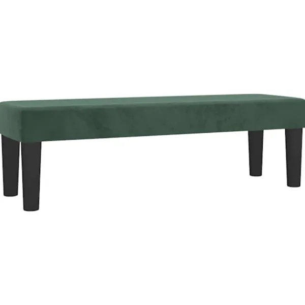 vidaXL Balkongmöbler>| bänk | Mörk 100 x 30 x 30 cm Sammet
