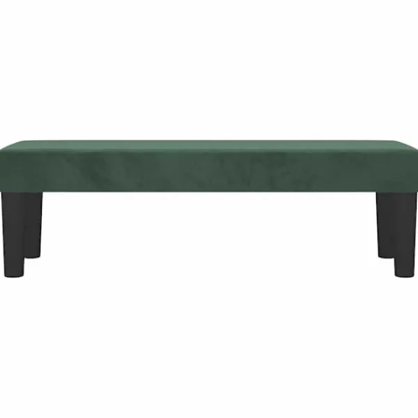 vidaXL Balkongmöbler>| bänk | Mörk 100 x 30 x 30 cm Sammet
