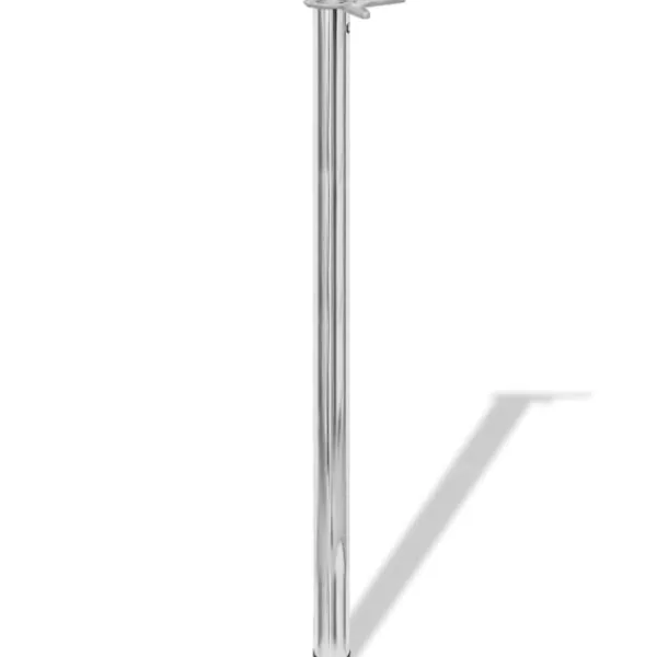 vidaXL Matbord>4 Justerbara bordsben i krom 1100 mm