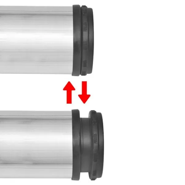 vidaXL Matbord>4 Justerbara bordsben i borstad nickel 870 mm