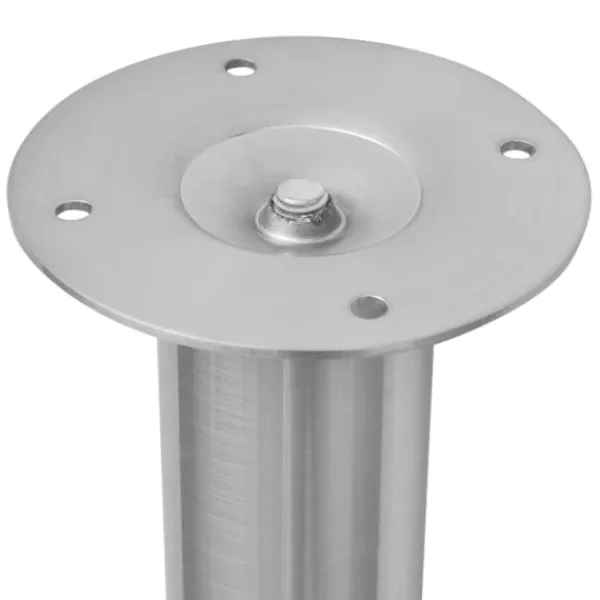 vidaXL Småbord>2 Teleskopiska bordsben i borstad nickel 710 mm-1100 mm