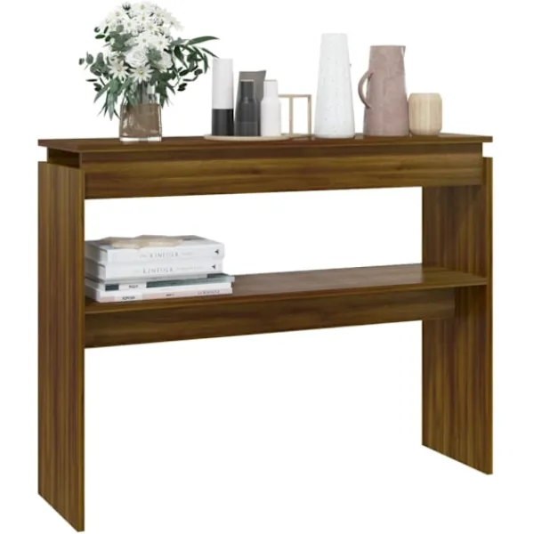 vidaXL Småbord>Avlastningsbord ek 102x30x80 cm konstruerat trä