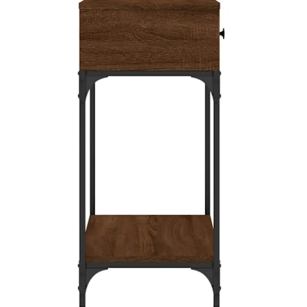 vidaXL Småbord>Avlastningsbord ek 75x34,5x75 cm konstruerat trä
