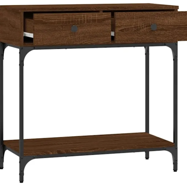 vidaXL Småbord>Avlastningsbord ek 75x34,5x75 cm konstruerat trä