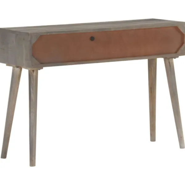 vidaXL Småbord>Avlastningsbord 110x35x75 cm massivt grovt mangoträ