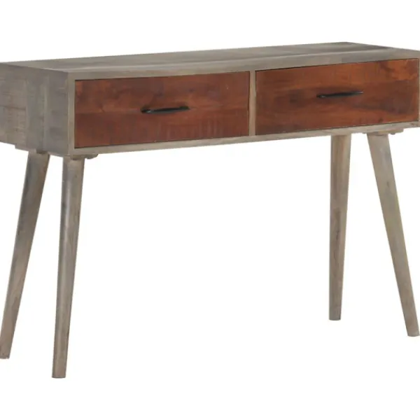 vidaXL Småbord>Avlastningsbord 110x35x75 cm massivt grovt mangoträ