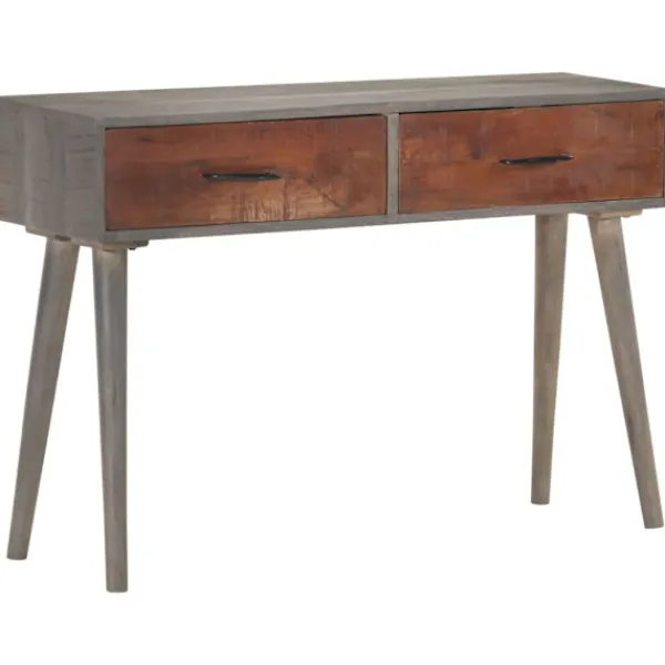 vidaXL Småbord>Avlastningsbord 110x35x75 cm massivt grovt mangoträ