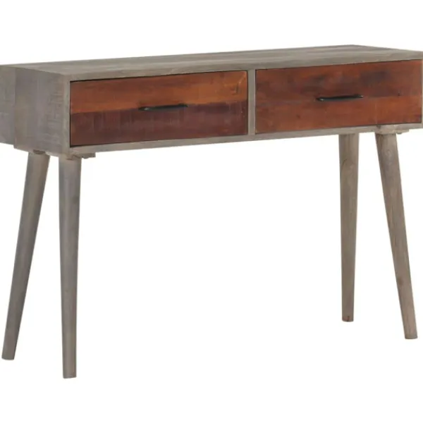 vidaXL Småbord>Avlastningsbord 110x35x75 cm massivt grovt mangoträ