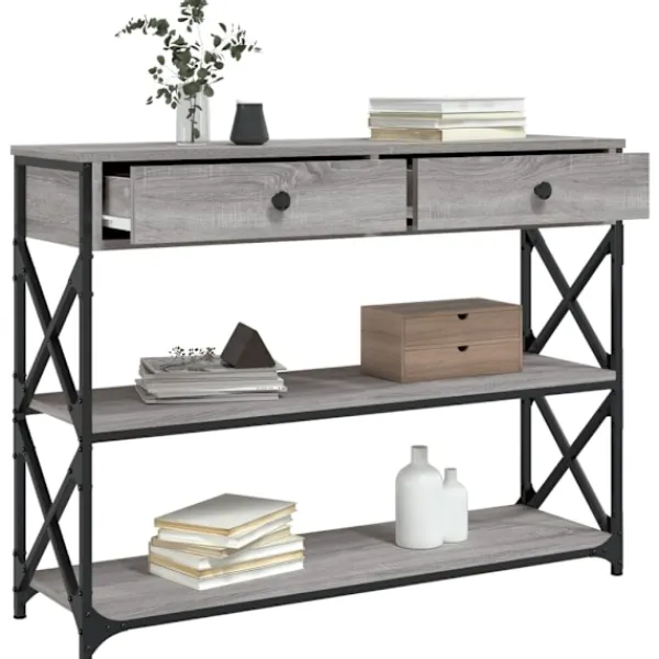 vidaXL Småbord>Avlastningsbord sonoma 100x28x75 cm konstruerat trä