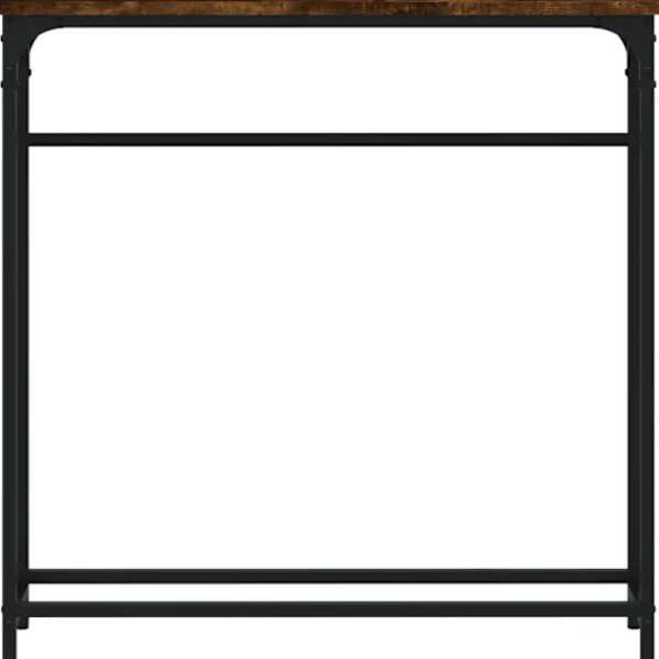 vidaXL Småbord>Avlastningsbord rökfärgad ek 75x19,5x75 cm konstruerat trä